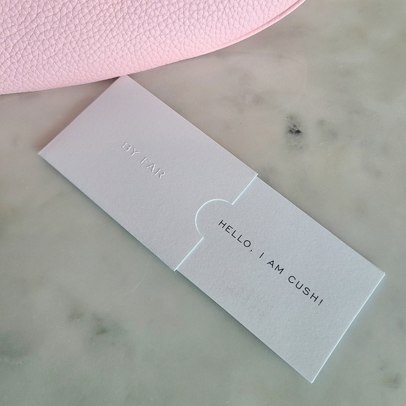 BY FAR Cush Flat Grain Leather Bag, Pink, NWT - Picture 14 of 16